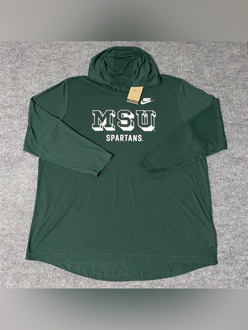 Michigan State Spartans Legacy Tri-Blend Hooded Shirt Men’s 3XL NWT